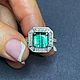 Резерв! 17.5 Кольцо с турмалином ИЗУМРУД 4.60 ct. Кольца. Елена. Ярмарка Мастеров.  Фото №11
