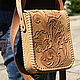 Leather shoulder bag 'Beige', Classic Bag, Krasnodar,  Фото №1