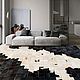  ковёр ручной работы из шкур коровы. Ковры для дома. Luxury Patchwork. Интернет-магазин Ярмарка Мастеров.  Фото №2