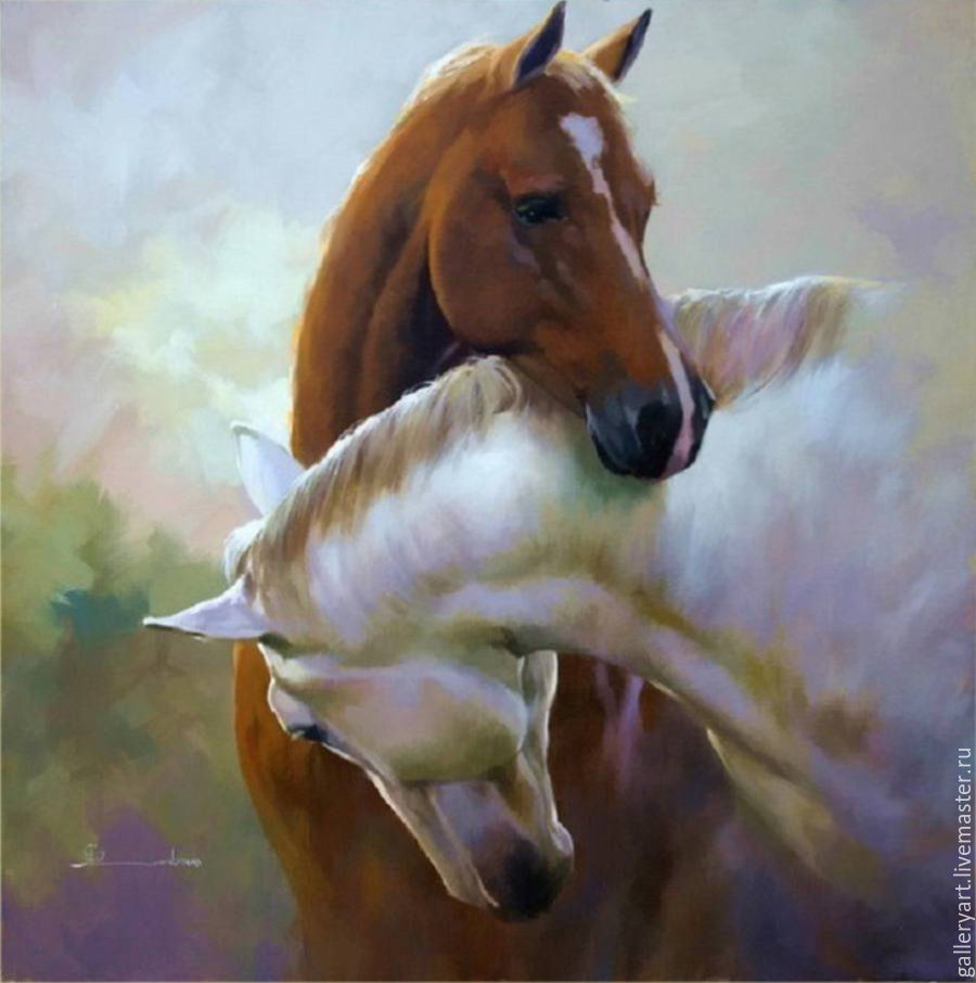 Красивые картины лошадей