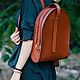 Yokohama women's leather backpack. Backpacks. Ratatosk Leather Accessories. Online shopping on My Livemaster.  Фото №2