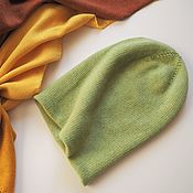 Аксессуары handmade. Livemaster - original item Caps: Beanie double hat made of 100% wool double hat. Handmade.