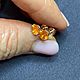 Заказать Серьги с гранатом фанта 1.50 ct. ОДУВАНЧИКИ Натуральные камни. Елена. Ярмарка Мастеров. . Серьги классические Фото №3