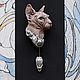 Brooch needle: ' Sphinx ' modern, cat, Stick pin, Vladimir,  Фото №1