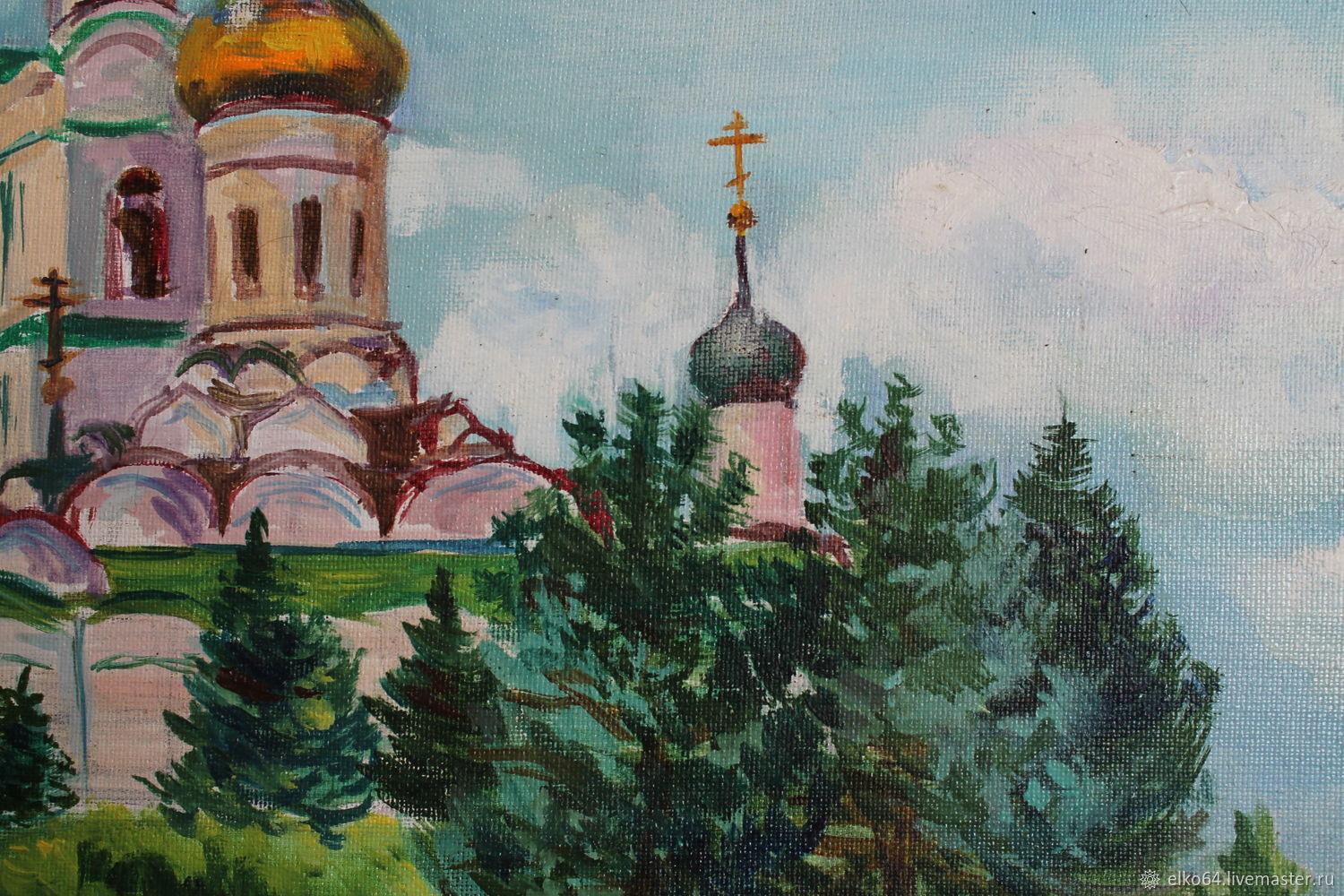 Ахтырка церкви картины пейзажи 1920 640