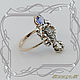 Ring 'Heart of scorpio-VIP' gold 585, tanzanite, sapphires. VIDEO. Rings. MaksimJewelryStudio. My Livemaster. Фото №4