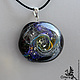 Кулон Галактика 2. Серебро 925 пробы лэмпворк lampwork На поясе Ориона. Подвеска. ★ Космическое стекло★. Интернет-магазин Ярмарка Мастеров.  Фото №2