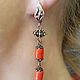 Flame earrings, copper. Earrings. AnnaCraft. My Livemaster. Фото №5