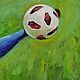 Order Oil painting Akinfeev's foot painting 50 by 70 cm sports painting football. paintmart (oikos). Livemaster. . Pictures Фото №3