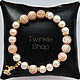 Bracelet of pearls and agate sun, Bead bracelet, Moscow,  Фото №1