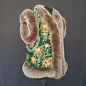 Одежда handmade. Livemaster - original item A straight vest made of a scarf 