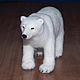 Polar bear, felted toy, Felted Toy, Moscow,  Фото №1
