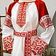 Платье-рубаха "Ведара". Платья. Мастерская Русской Одежды. Интернет-магазин Ярмарка Мастеров.  Фото №2