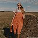 Комплект льняной, бохо комплект, сарафан лен. Костюмы. Filiх - Лен Хлопок Лес. Ярмарка Мастеров.  Фото №4