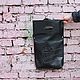Crossbody bag made of Italian faux leather Croco Black