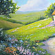 Картина маслом "Средь цветущих лугов", 40х50 см. Картины. Романтик (ladyarta). Ярмарка Мастеров.  Фото №7