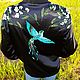 Bomber jacket with Forget-me-not embroidery. Bombers. Businkamilaja (businkamilaja). Online shopping on My Livemaster.  Фото №2
