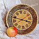 Watch for the house of birch-bark, medium. Watch round. Art.4002, Souvenirs3, Tomsk,  Фото №1
