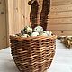 Easter Souvenirs: Bunny basket. Easter decor, Easter souvenirs, St. Petersburg,  Фото №1