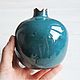 Керамический гранат Сине-морской. Вазы. NVCeramic. Ярмарка Мастеров.  Фото №7
