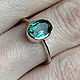 1,43ct Natural Emerald women's Silver ring with emerald. Rings. Bauroom - vedic jewelry & gemstones (bauroom). My Livemaster. Фото №6