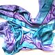 Violet-green scarf Beautiful pashmina Batik scarf Christmas gift to Buy women's tippet Gift woman Gift girl silk scarf Women's scarf Beautiful gift to Buy a gift emerald .
