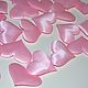 Сердечки на стикерах розовые 40 мм, Украшения для причесок, Москва,  Фото №1