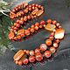 Long beads made of natural carnelian Rectangle. Beads2. Iz kamnej. Интернет-магазин Ярмарка Мастеров.  Фото №2