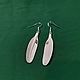 'White feather' earrings. Earrings. NGS Masters. My Livemaster. Фото №4