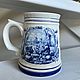 Beer mug 'Melnik', porcelain, Delft, Holland. Vintage plates. Dutch West - Indian Company. Online shopping on My Livemaster.  Фото №2