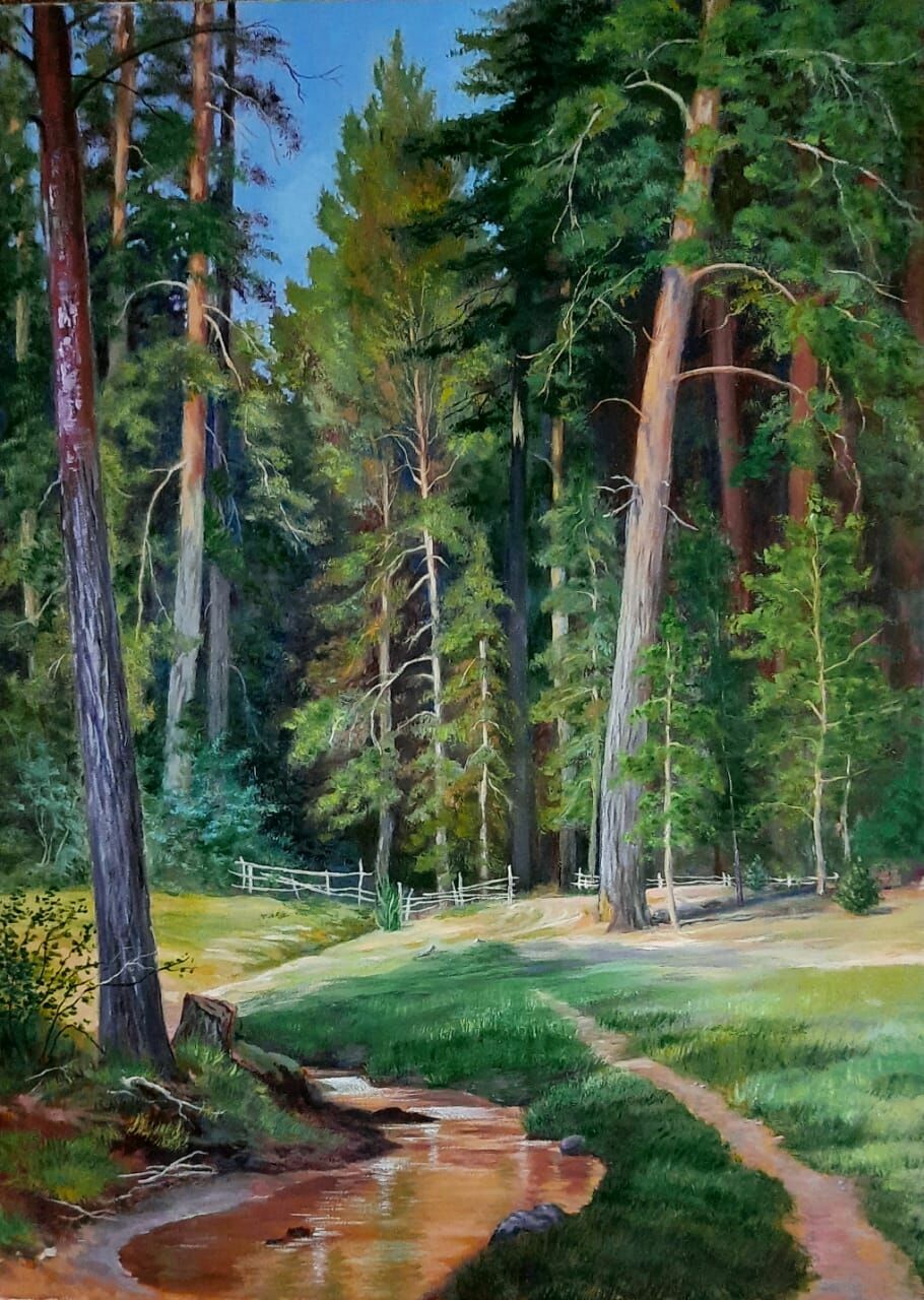 Картина.Опушка леса.Художник Каракина Е.В. в интернет-магазине на ...
