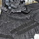 Нуновойлочный костюм "Чёрная лебёдушка" с воротничком. Костюмы. Елена Середа. Ярмарка Мастеров.  Фото №6