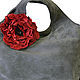 Handbag custom made.\r\Italianskaya suede ( size 28*20*10), price: 6000