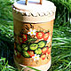 Birch bark basket painted. A container for storing tea, salt, sugar. Jars. SiberianBirchBark (lukoshko70). Online shopping on My Livemaster.  Фото №2