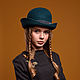 Шляпа котелок Корсар из велюра. Шляпы. Ellen Timoshenko (exist). Ярмарка Мастеров.  Фото №6