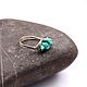 Ring with turquoise from nickel silver silver turquoise ring, Rings, Orel,  Фото №1