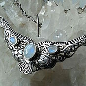 Украшения handmade. Livemaster - original item Suspension: pendant with moon stones (adolari). Handmade.