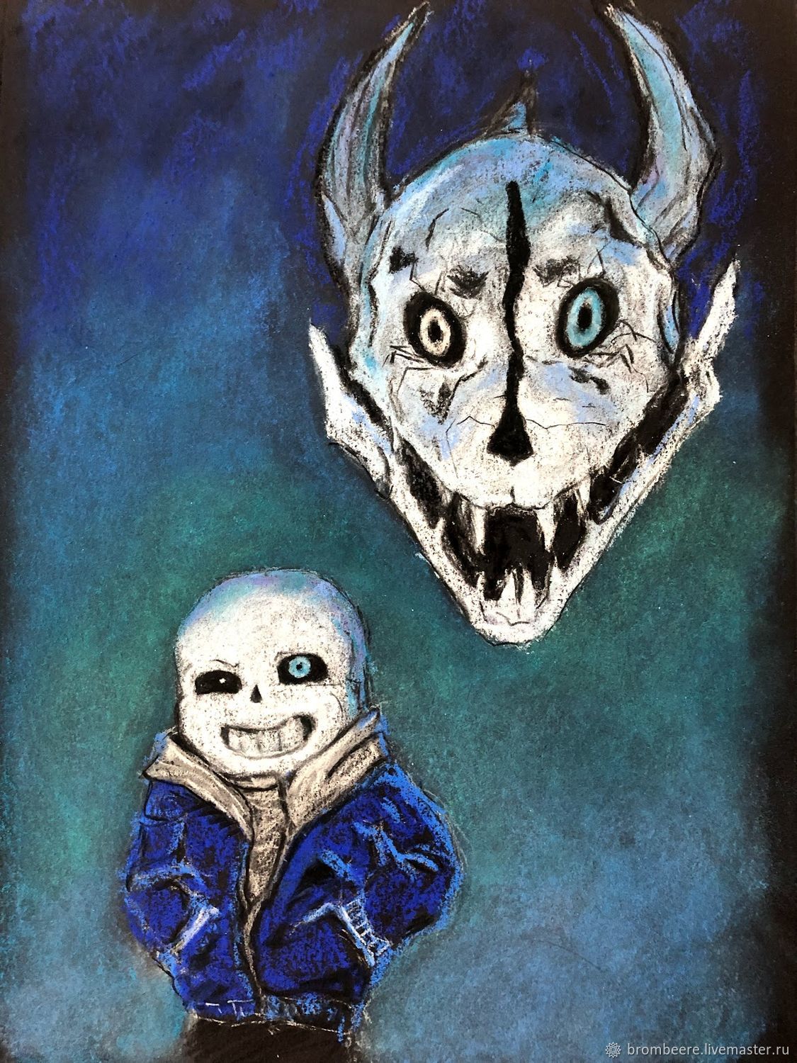 Легкие и красивые рисунки Undertale 17