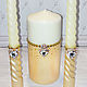 Candle (wide). Wedding Candles. Oksana. Интернет-магазин Ярмарка Мастеров.  Фото №2
