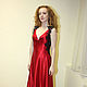 Order Red Floor-length Evening Dress for One time. Gleamnight bespoke atelier. Livemaster. . Dresses Фото №3