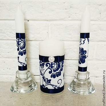 Свадебные свечи – купить на Ярмарке Мастеров | Ручная работа и хенд мейд