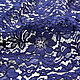 Кружево сутажное синее Италия. Ткани. Итальянские ткани. Интернет-магазин Ярмарка Мастеров.  Фото №2