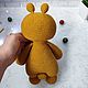 Order Bear in a gift. Teddy bear in mustard color. Gift soft toy. Вязаные игрушки. Livemaster. . Amigurumi dolls and toys Фото №3