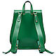 Order Herald leather backpack (green). Russian leather Guild. Livemaster. . Backpacks Фото №3