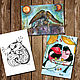  Three postcards with fairy Tales of our choice!, Cards, Nizhny Novgorod,  Фото №1