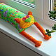 Игрушка-подушка "Радужный кот" букашечки, Подушки, Королев,  Фото №1