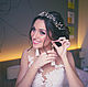 Свадебная веточка на голову, Украшения для причесок, Москва,  Фото №1