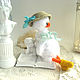 Order Gavryusha gosling with a butterfly net. Knitted cozy. Livemaster. . Stuffed Toys Фото №3