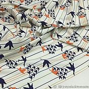 Материалы для творчества handmade. Livemaster - original item Fabric: Classic footer Twofold Bird Loop. Handmade.