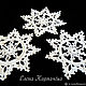 Christmas crocheted snowflake. Christmas decorations. Needlework Elena Karpachova. My Livemaster. Фото №4